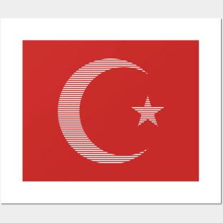 Turkish Symbol Flag Posters and Art